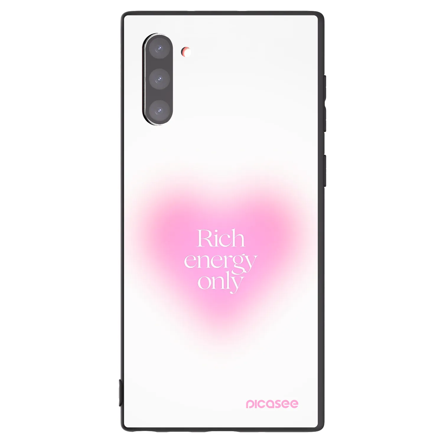 Picasee crna silikonska maskica za Samsung Galaxy Note 10 N970F - Rich Energy