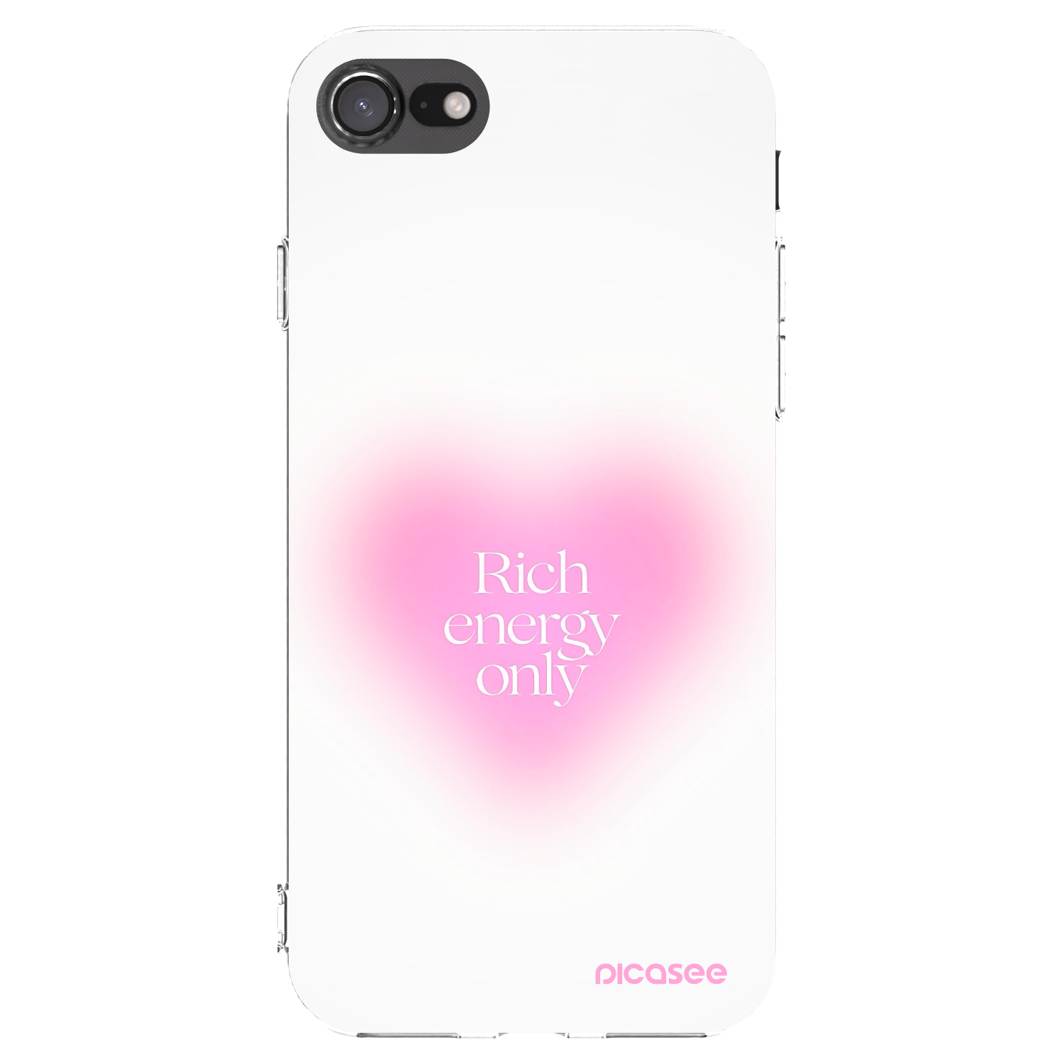 Picasee silikonska prozirna maskica za Apple iPhone 8 - Rich Energy