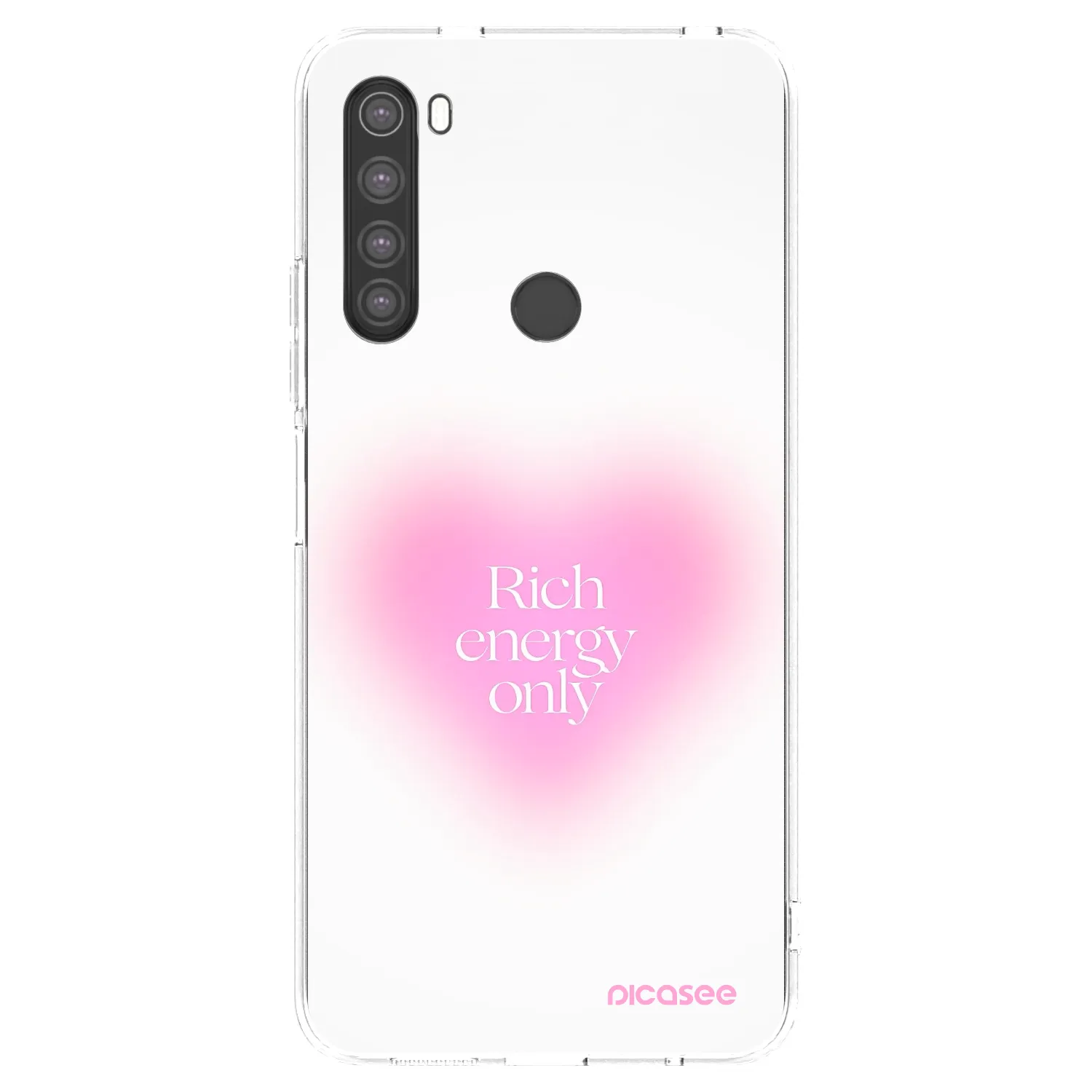 Picasee silikonska prozirna maskica za Xiaomi Redmi Note 8 - Rich Energy