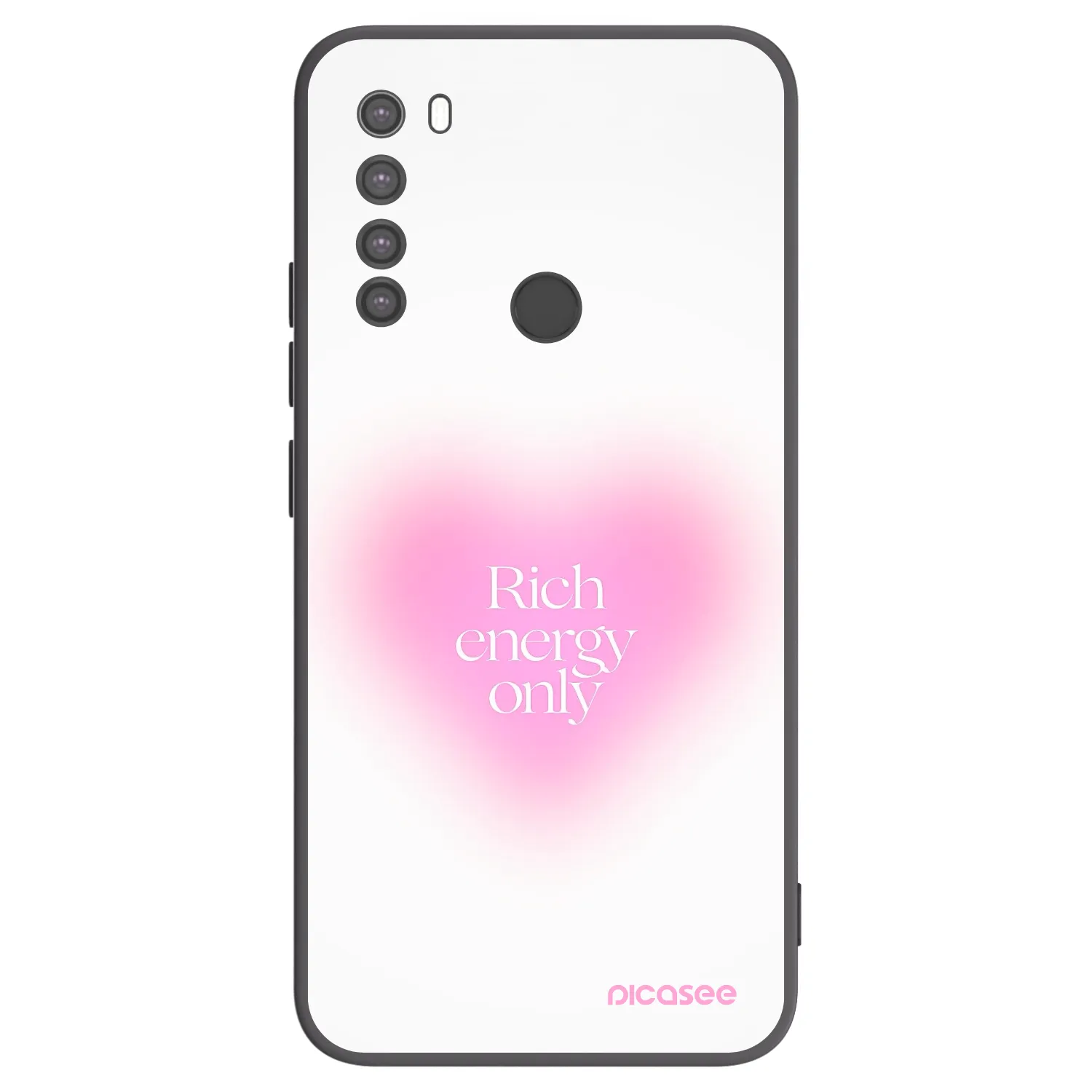 Picasee crna silikonska maskica za Xiaomi Redmi Note 8 - Rich Energy