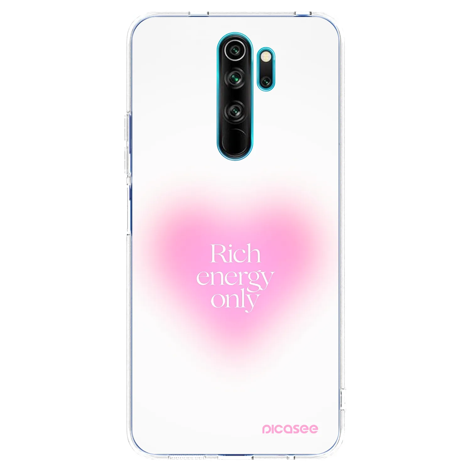 Picasee silikonska prozirna maskica za Xiaomi Redmi Note 8 Pro - Rich Energy