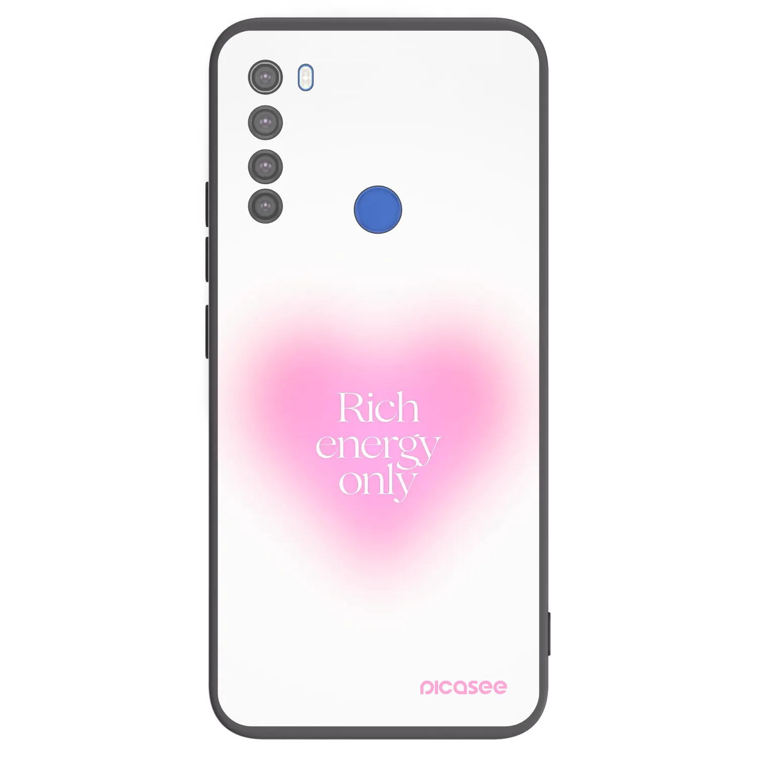Picasee crna silikonska maskica za Xiaomi Redmi Note 8T - Rich Energy