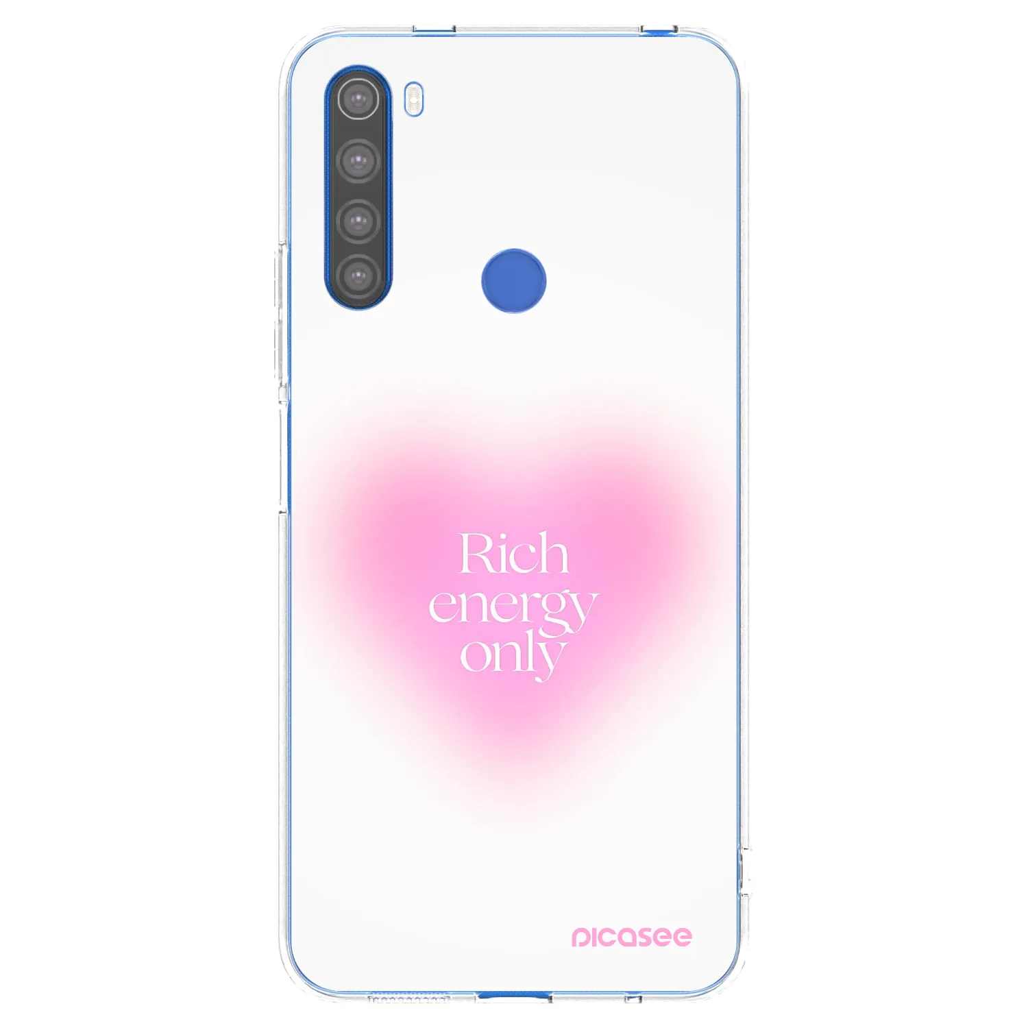 Picasee silikonska prozirna maskica za Xiaomi Redmi Note 8T - Rich Energy