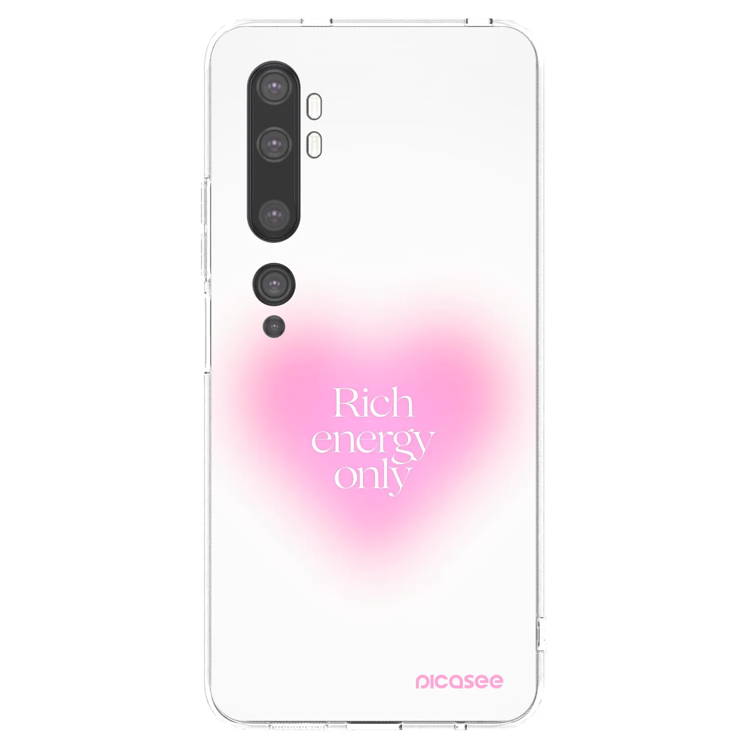Picasee silikonska prozirna maskica za Xiaomi Mi Note 10 (Pro) - Rich Energy