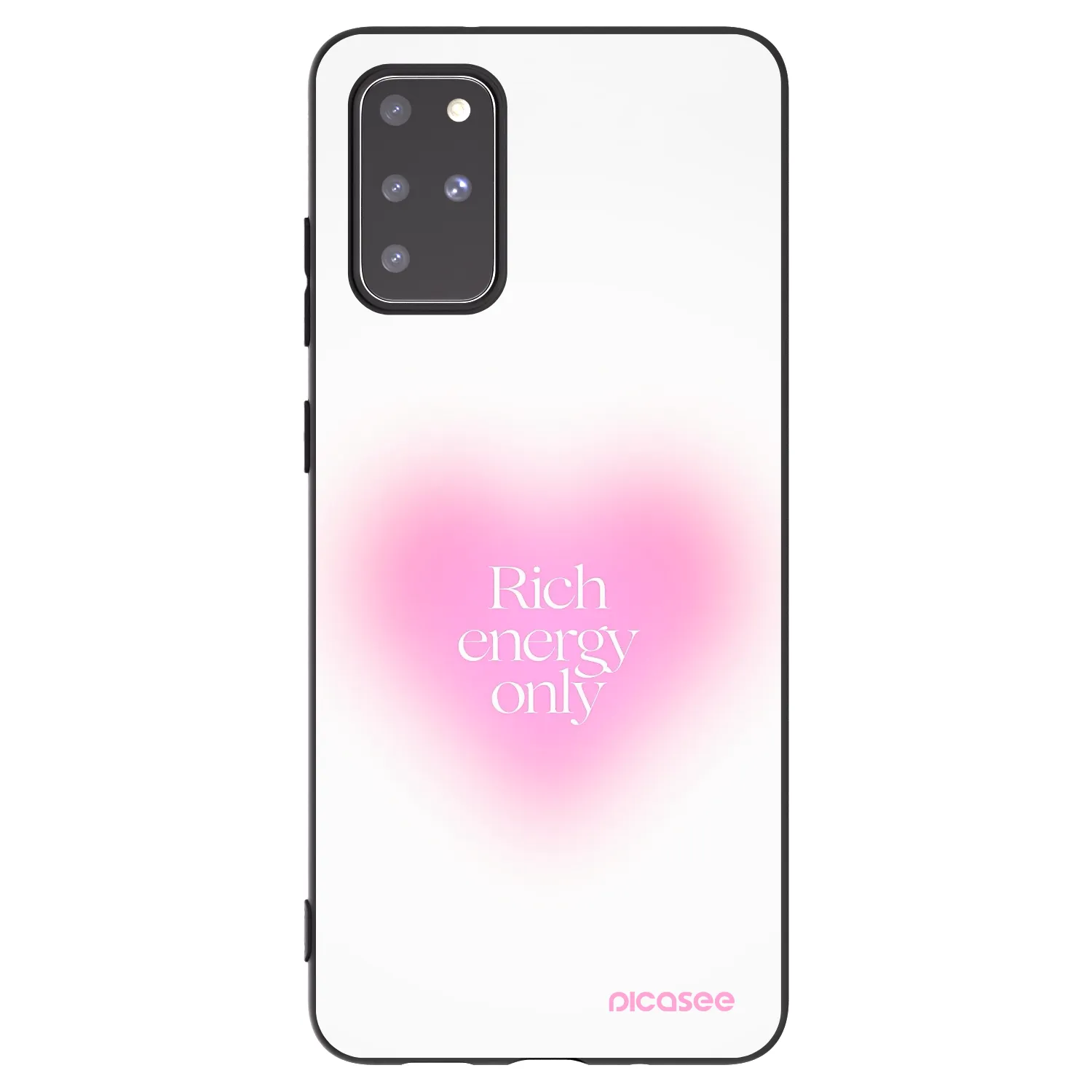 Picasee crna silikonska maskica za Samsung Galaxy S20+ G985F - Rich Energy