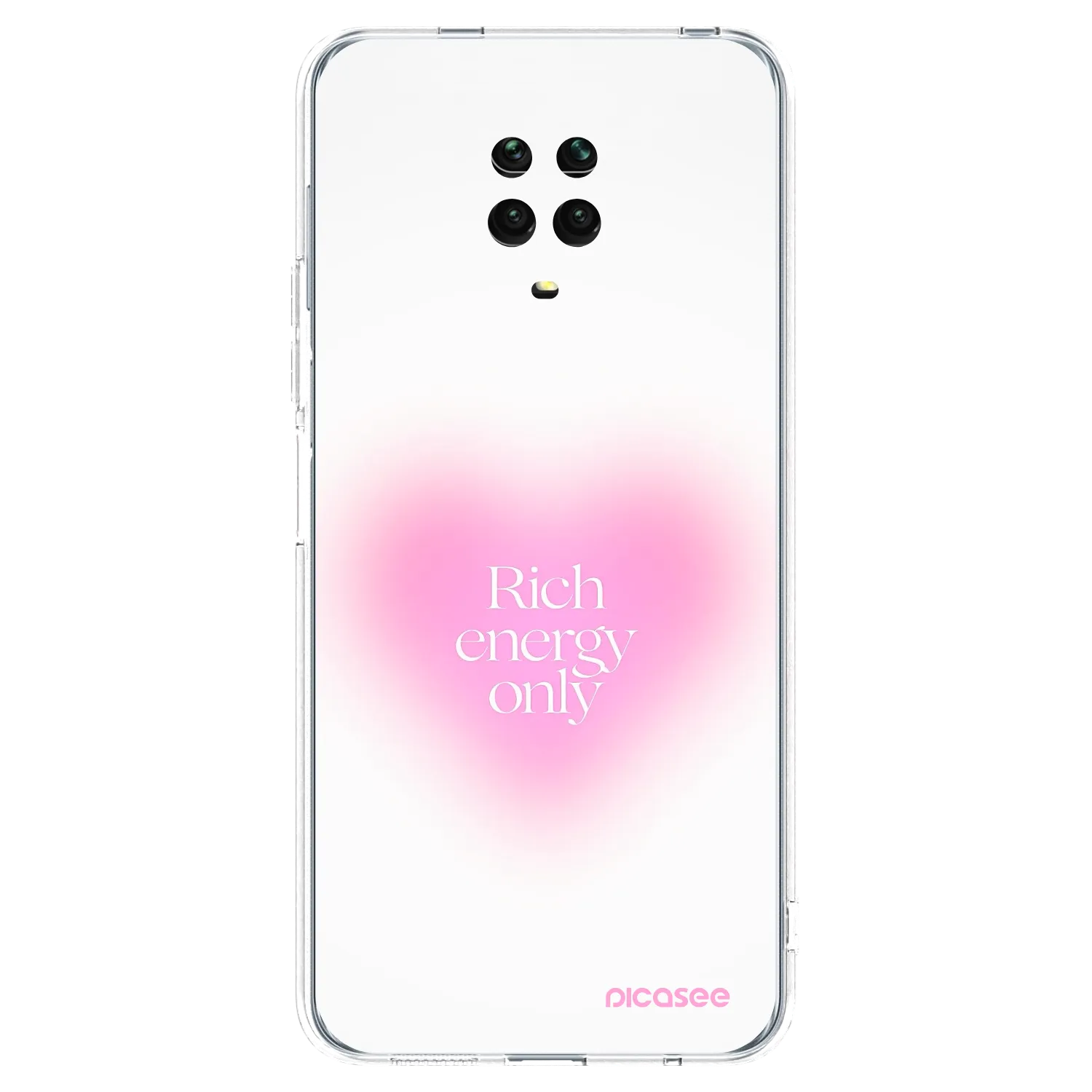 Picasee silikonska prozirna maskica za Xiaomi Redmi Note 9 Pro - Rich Energy