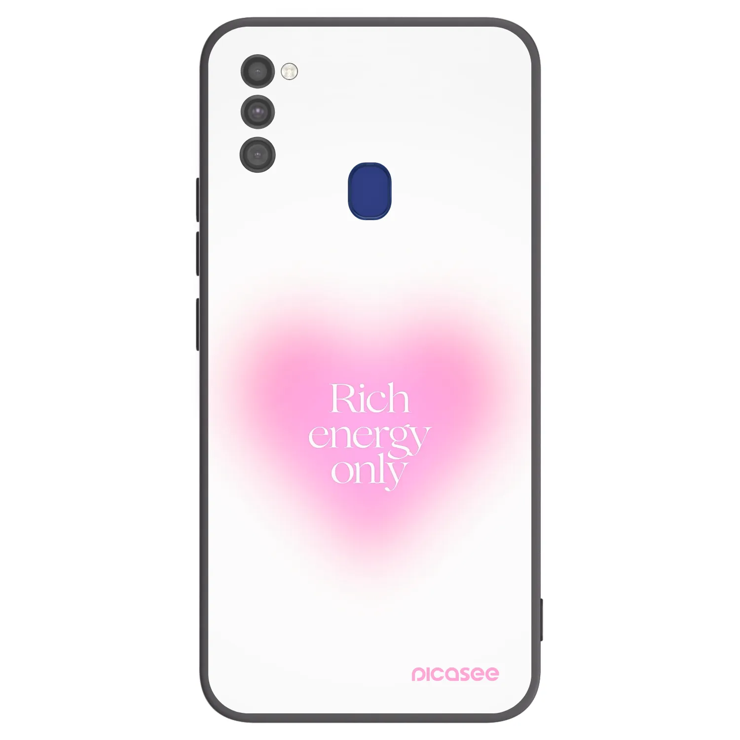 Picasee crna silikonska maskica za Samsung Galaxy M21 M215F - Rich Energy