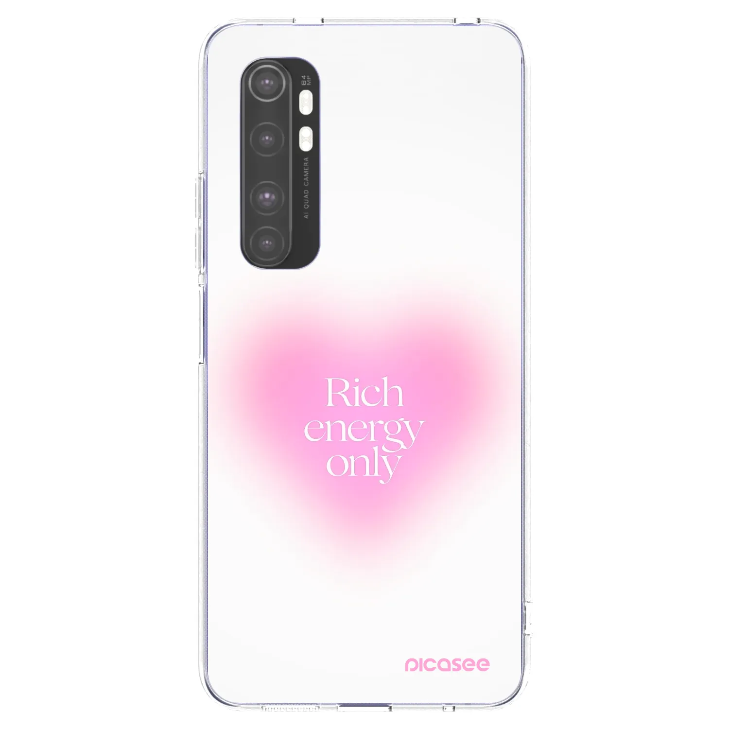 Picasee silikonska prozirna maskica za Xiaomi Mi Note 10 Lite - Rich Energy