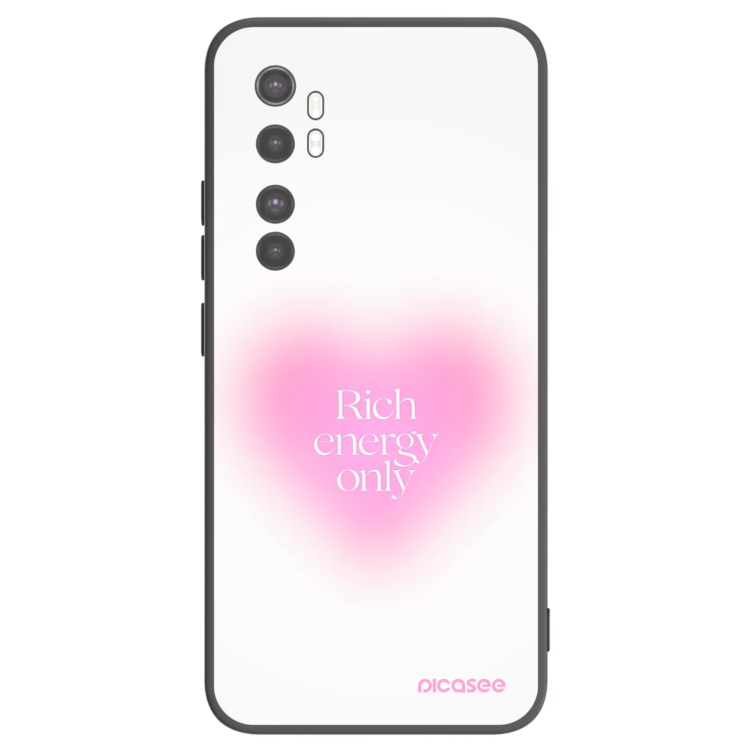 Picasee crna silikonska maskica za Xiaomi Mi Note 10 Lite - Rich Energy