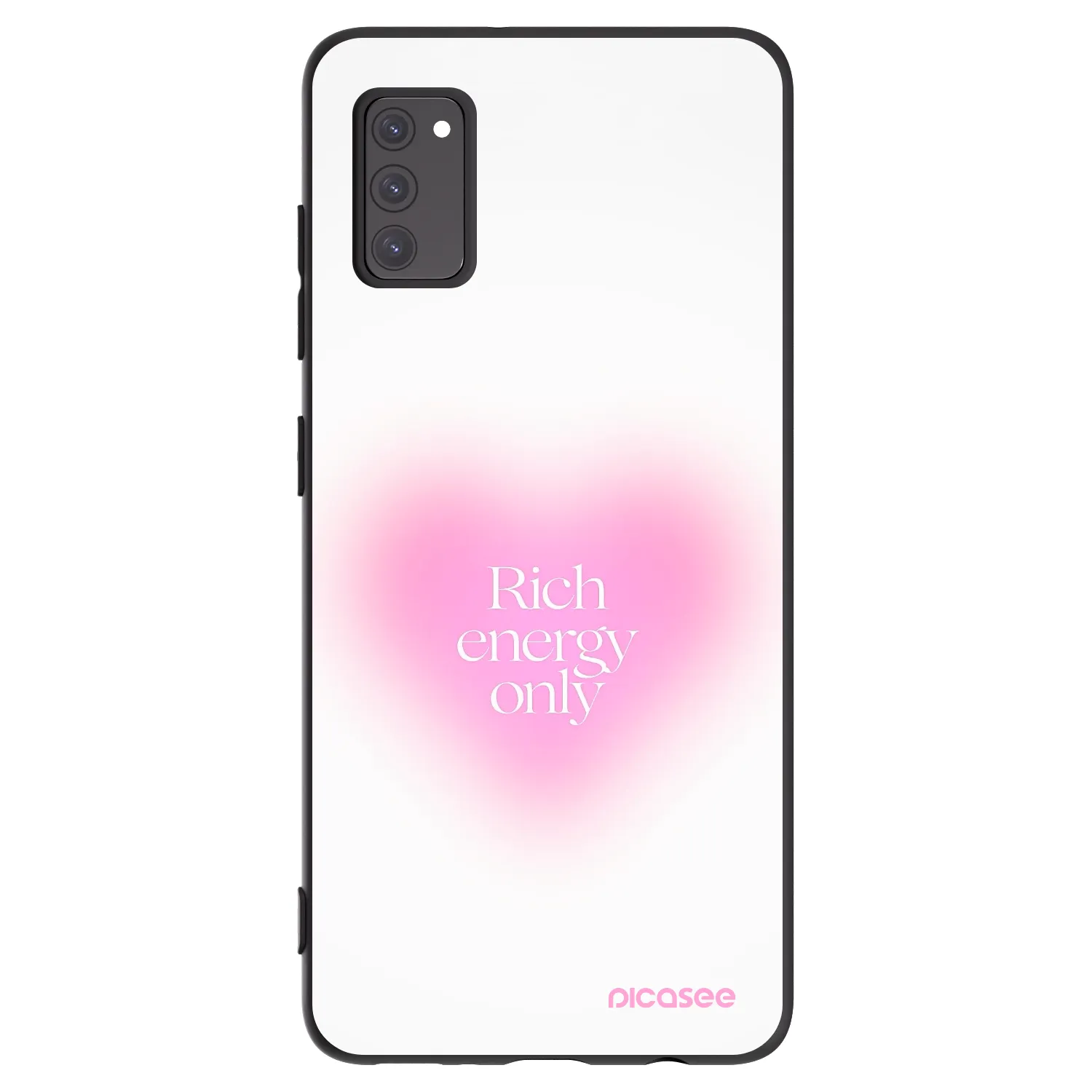 Picasee crna silikonska maskica za Samsung Galaxy A41 A415F - Rich Energy