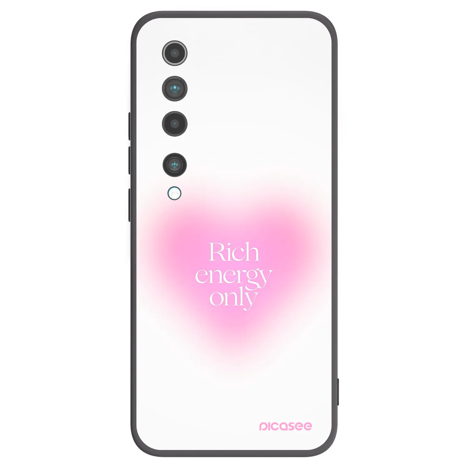 Picasee crna silikonska maskica za Xiaomi Mi 10 - Rich Energy