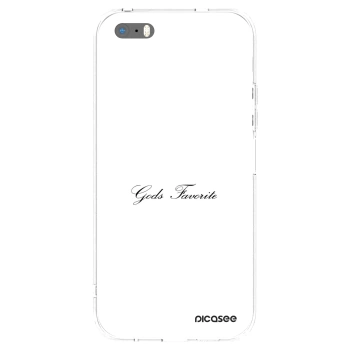 Picasee silikonska prozirna maskica za Apple iPhone 5/5S/SE - Gods Favorite