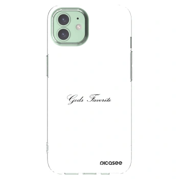 Picasee silikonska prozirna maskica za Apple iPhone 12 - Gods Favorite