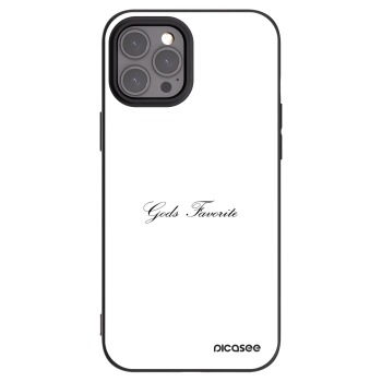 Picasee crna silikonska maskica za Apple iPhone 12 Pro Max - Gods Favorite