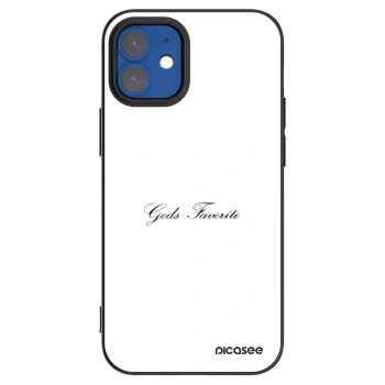 Picasee crna silikonska maskica za Apple iPhone 12 mini - Gods Favorite