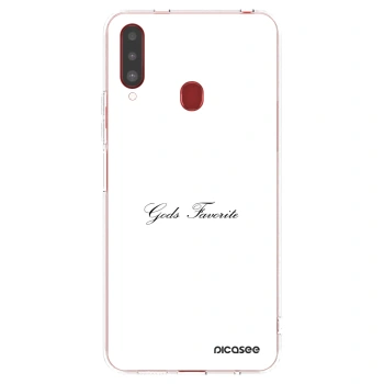 Picasee silikonska prozirna maskica za Samsung Galaxy A20s - Gods Favorite