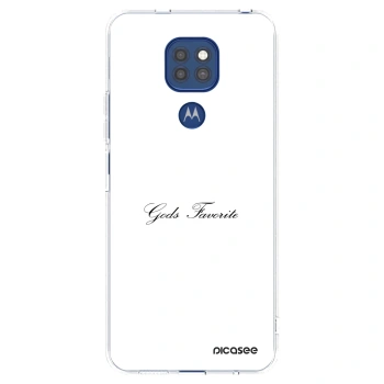 Picasee silikonska prozirna maskica za Motorola Moto G9 Play - Gods Favorite