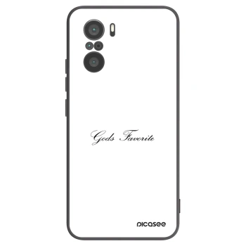 Picasee crna silikonska maskica za Xiaomi Poco F3 - Gods Favorite
