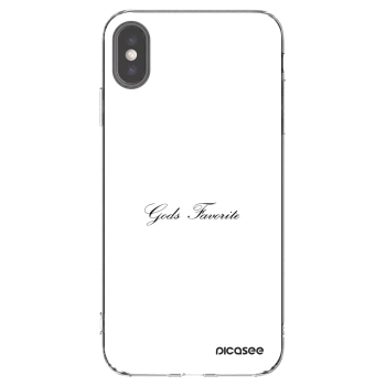 Picasee silikonska prozirna maskica za Apple iPhone XS Max - Gods Favorite