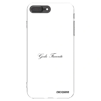 Picasee silikonska prozirna maskica za Apple iPhone 8 Plus - Gods Favorite