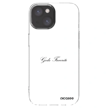 Picasee silikonska prozirna maskica za Apple iPhone 15 - Gods Favorite