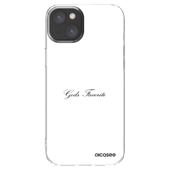 Picasee silikonska prozirna maskica za Apple iPhone 15 Plus - Gods Favorite