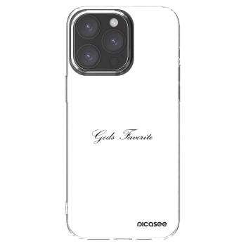 Picasee silikonska prozirna maskica za Apple iPhone 15 Pro Max - Gods Favorite