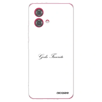 Picasee silikonska prozirna maskica za Motorola Moto G84 5G - Gods Favorite