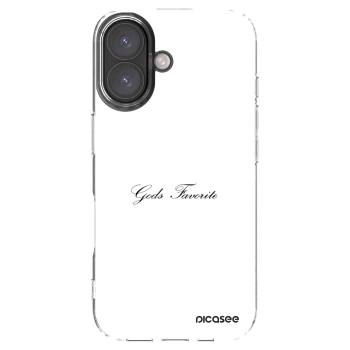 Picasee silikonska prozirna maskica za Apple iPhone 16 - Gods Favorite