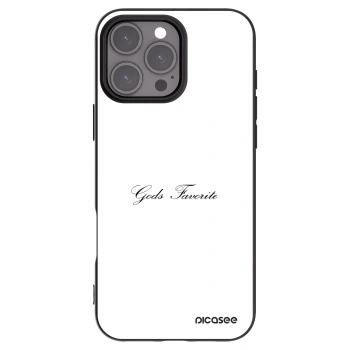 Picasee crna silikonska maskica za Apple iPhone 16 Pro Max - Gods Favorite