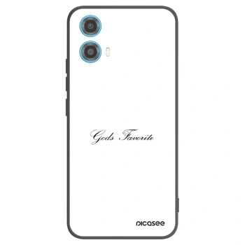 Picasee crna silikonska maskica za Motorola Moto G34 5G - Gods Favorite