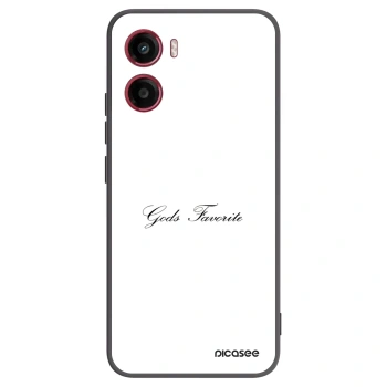 Picasee crna silikonska maskica za Motorola Moto G05 - Gods Favorite