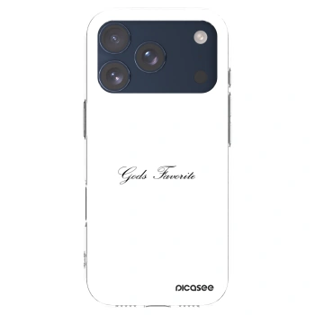 Picasee silikonska prozirna maskica za Apple iPhone 17 Pro - Gods Favorite