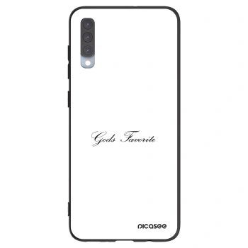 Picasee crna silikonska maskica za Samsung Galaxy A70 A705F - Gods Favorite