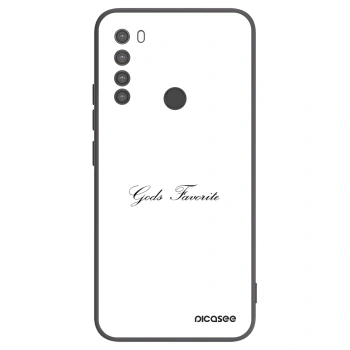 Picasee crna silikonska maskica za Xiaomi Redmi Note 8 - Gods Favorite