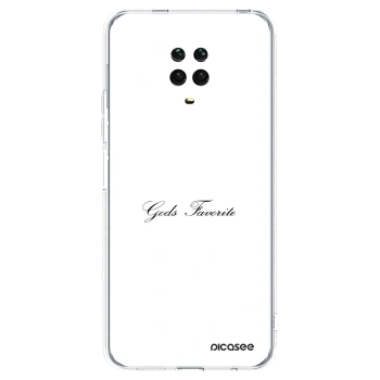 Picasee silikonska prozirna maskica za Xiaomi Redmi Note 9 Pro - Gods Favorite