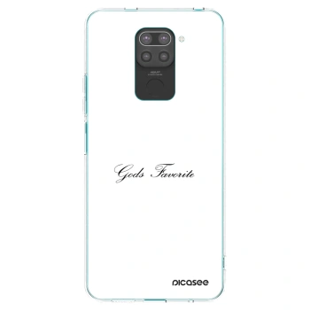 Picasee crna silikonska maskica za Xiaomi Redmi Note 9 - Gods Favorite