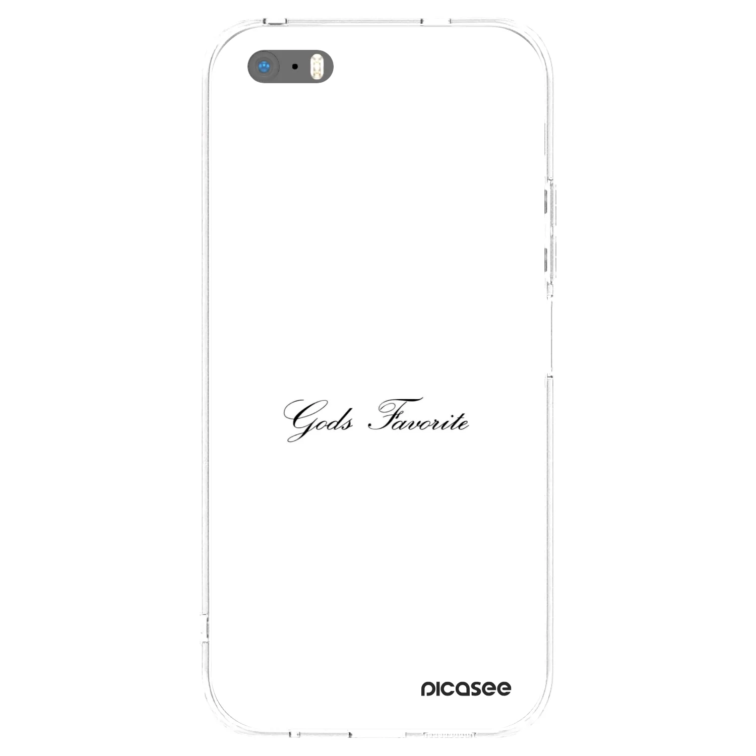 Picasee silikonska prozirna maskica za Apple iPhone 5/5S/SE - Gods Favorite