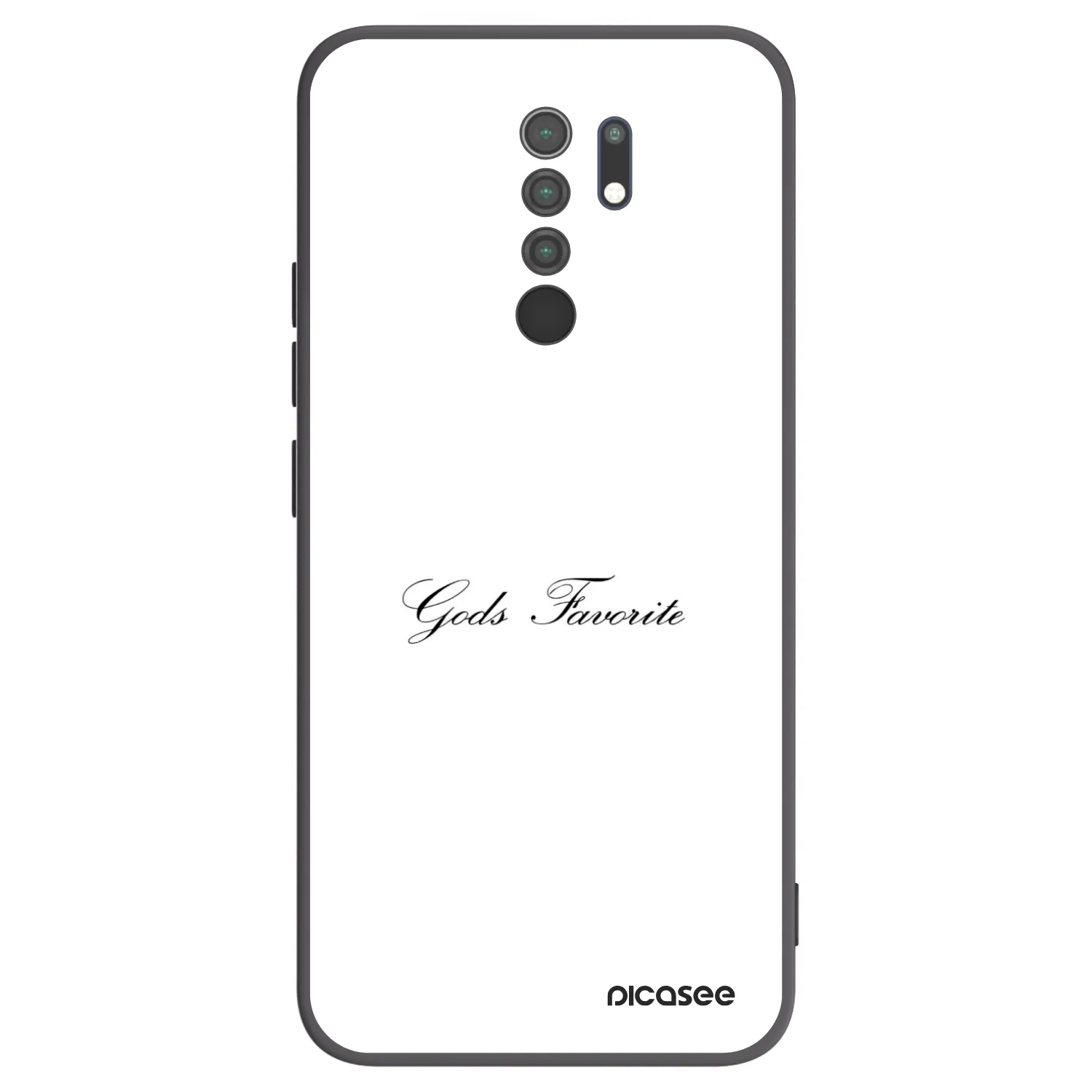Picasee crna silikonska maskica za Xiaomi Redmi 9 - Gods Favorite