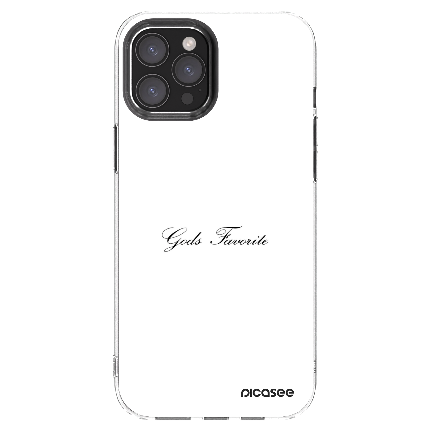 Picasee silikonska prozirna maskica za Apple iPhone 12 Pro Max - Gods Favorite