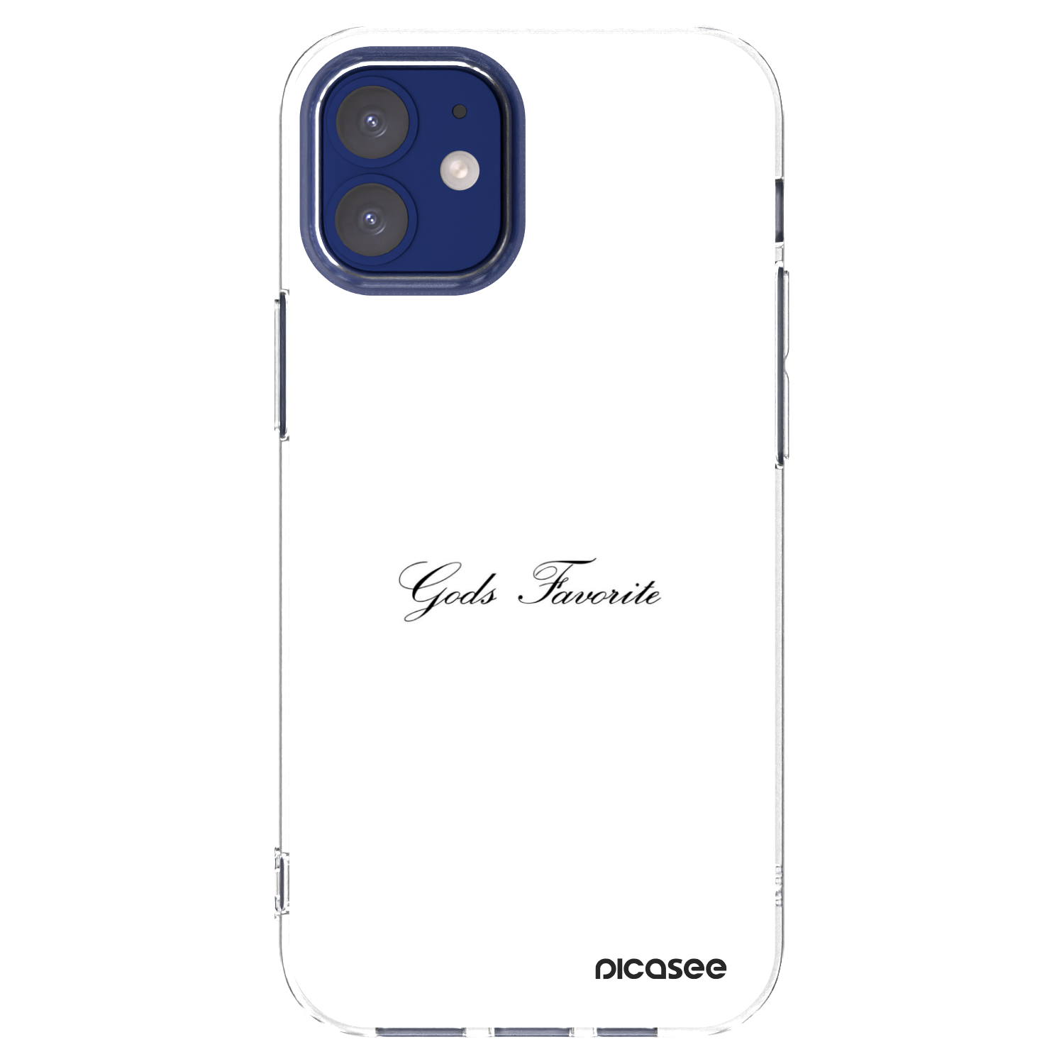 Picasee silikonska prozirna maskica za Apple iPhone 12 mini - Gods Favorite