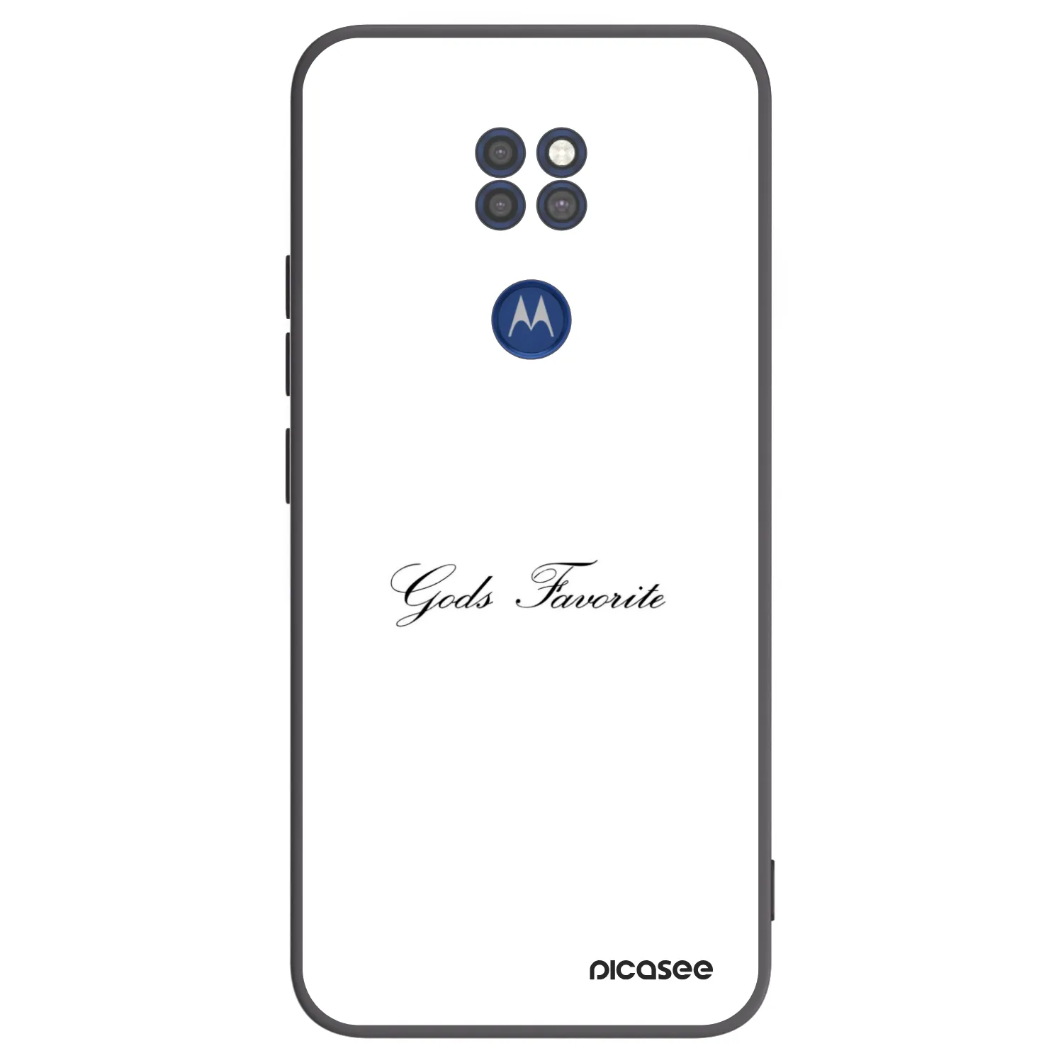 Picasee crna silikonska maskica za Motorola Moto G9 Play - Gods Favorite