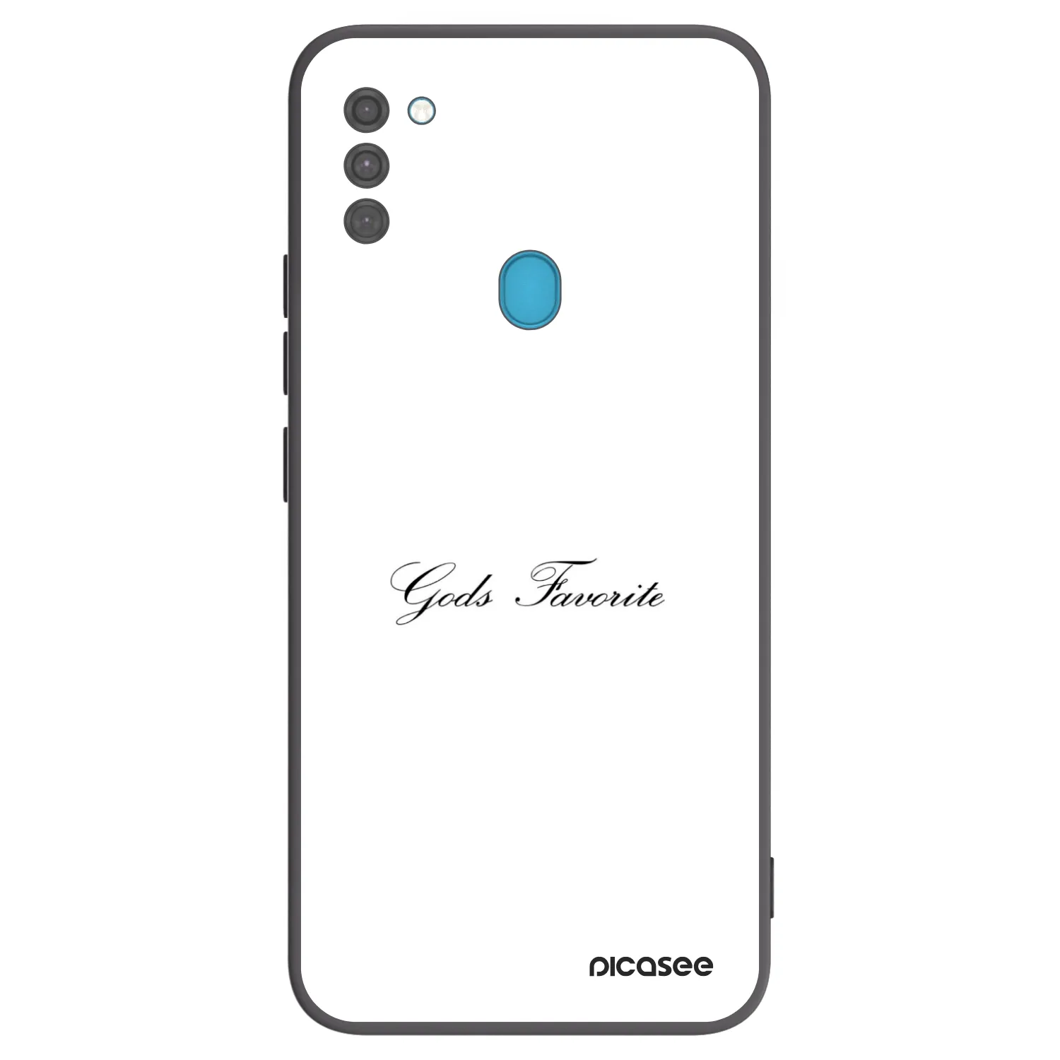 Picasee crna silikonska maskica za Samsung Galaxy M11 - Gods Favorite