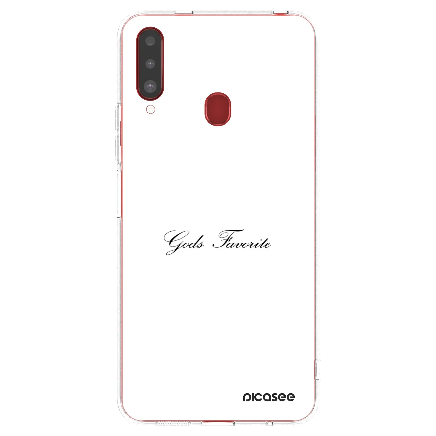 Picasee silikonska prozirna maskica za Samsung Galaxy A20s - Gods Favorite