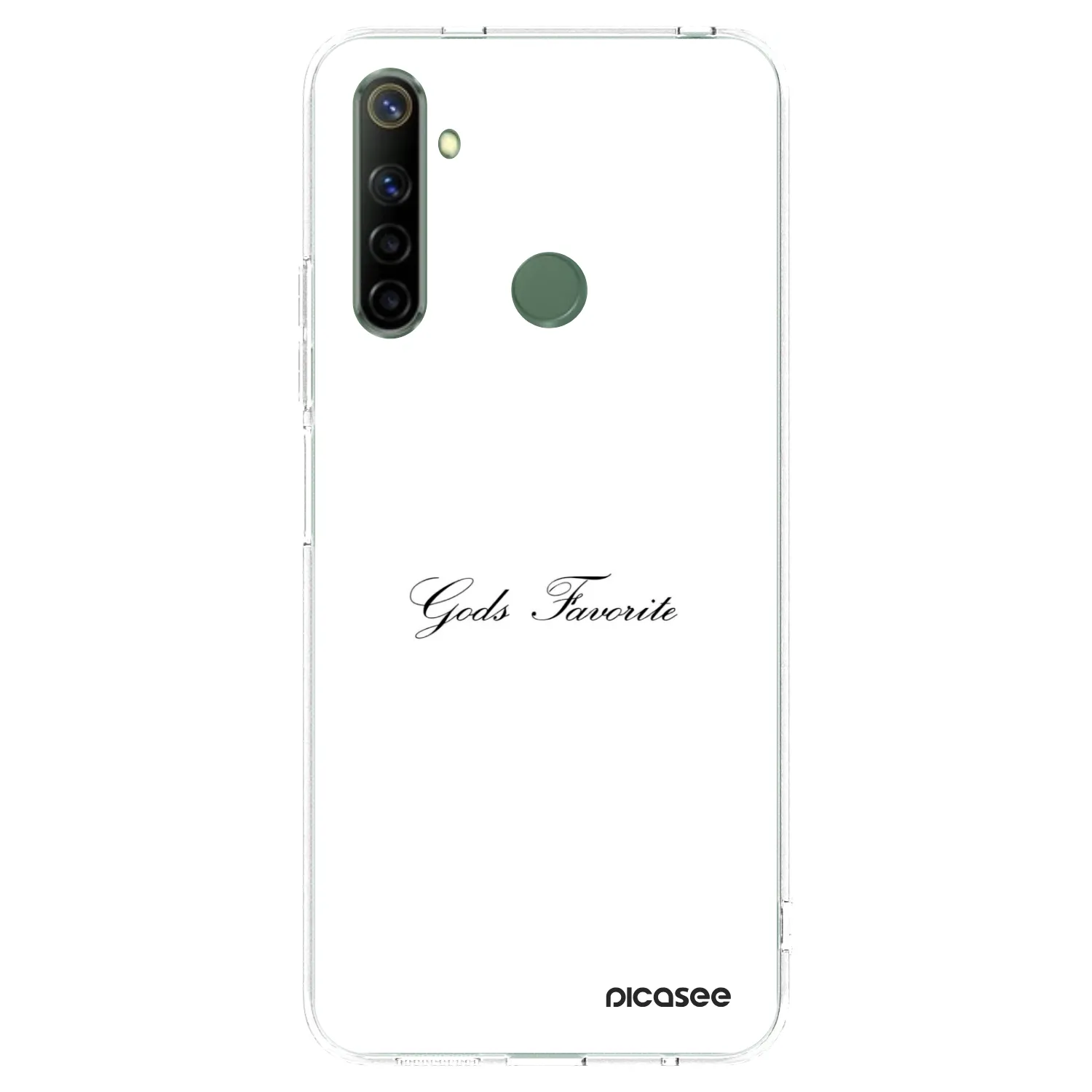 Picasee silikonska prozirna maskica za Realme 6i - Gods Favorite
