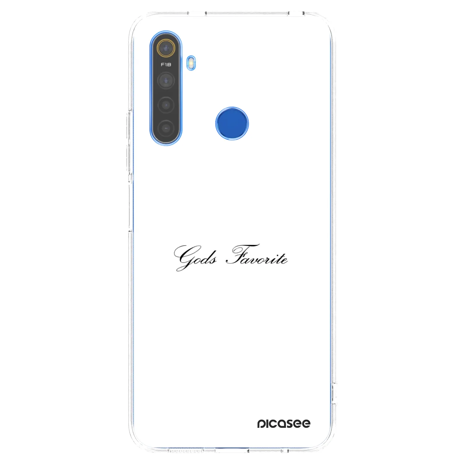 Picasee silikonska prozirna maskica za Realme 5 - Gods Favorite