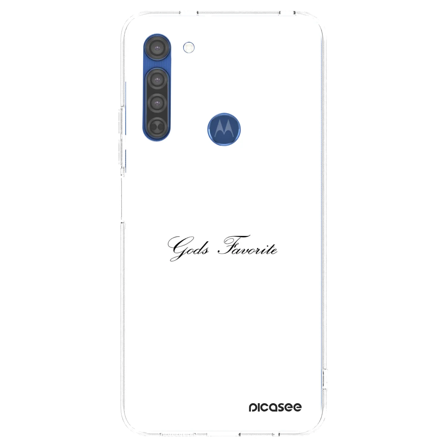 Picasee silikonska prozirna maskica za Motorola Moto G8 - Gods Favorite