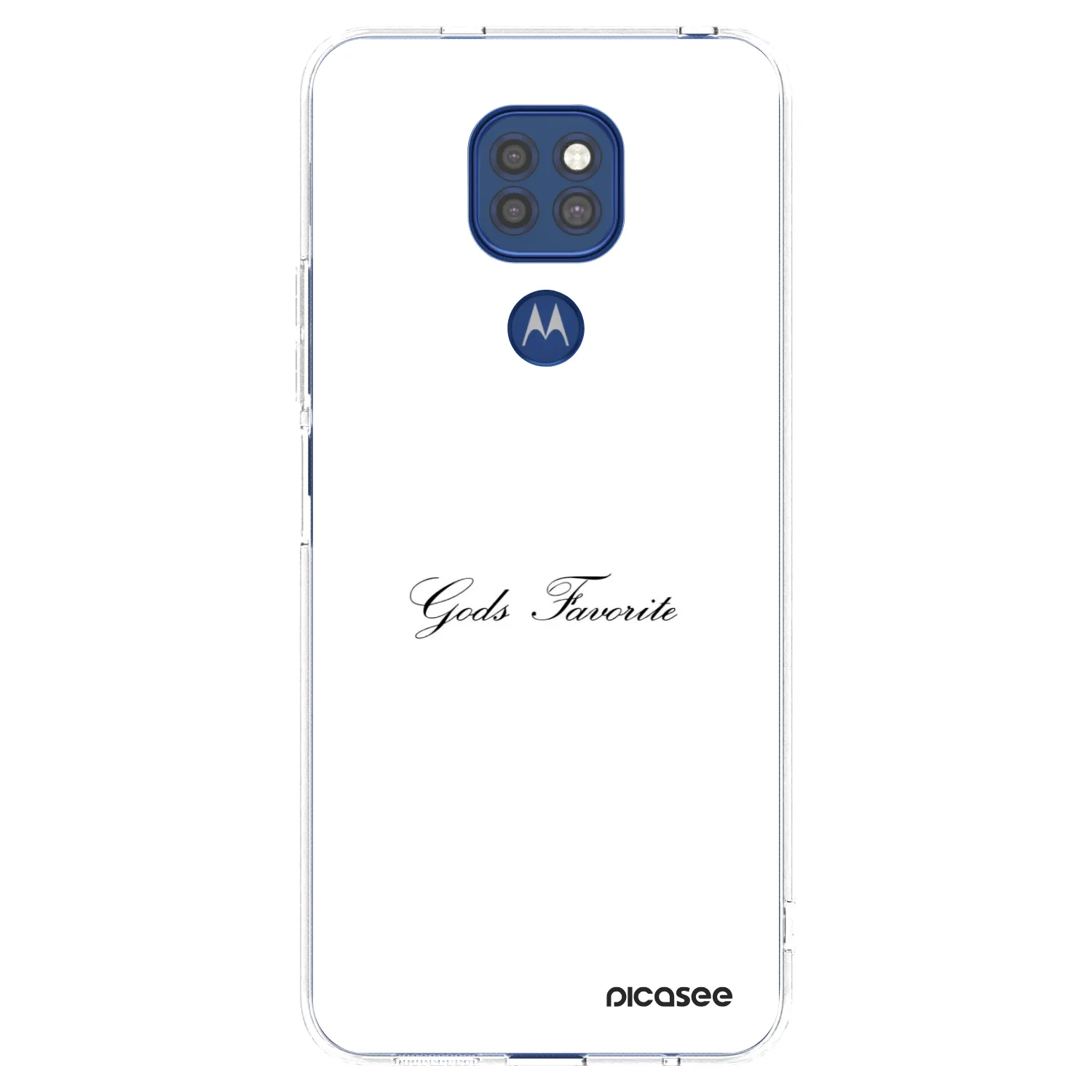 Picasee silikonska prozirna maskica za Motorola Moto G9 Play - Gods Favorite