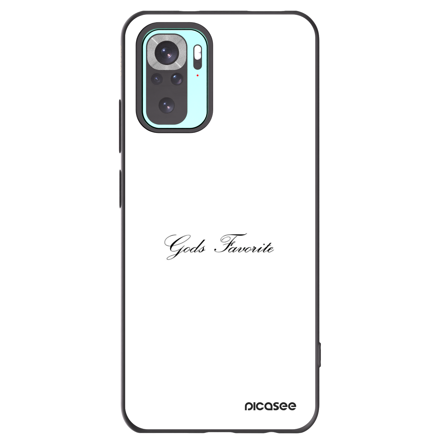 Picasee crna silikonska maskica za Xiaomi Redmi Note 10 Pro - Gods Favorite