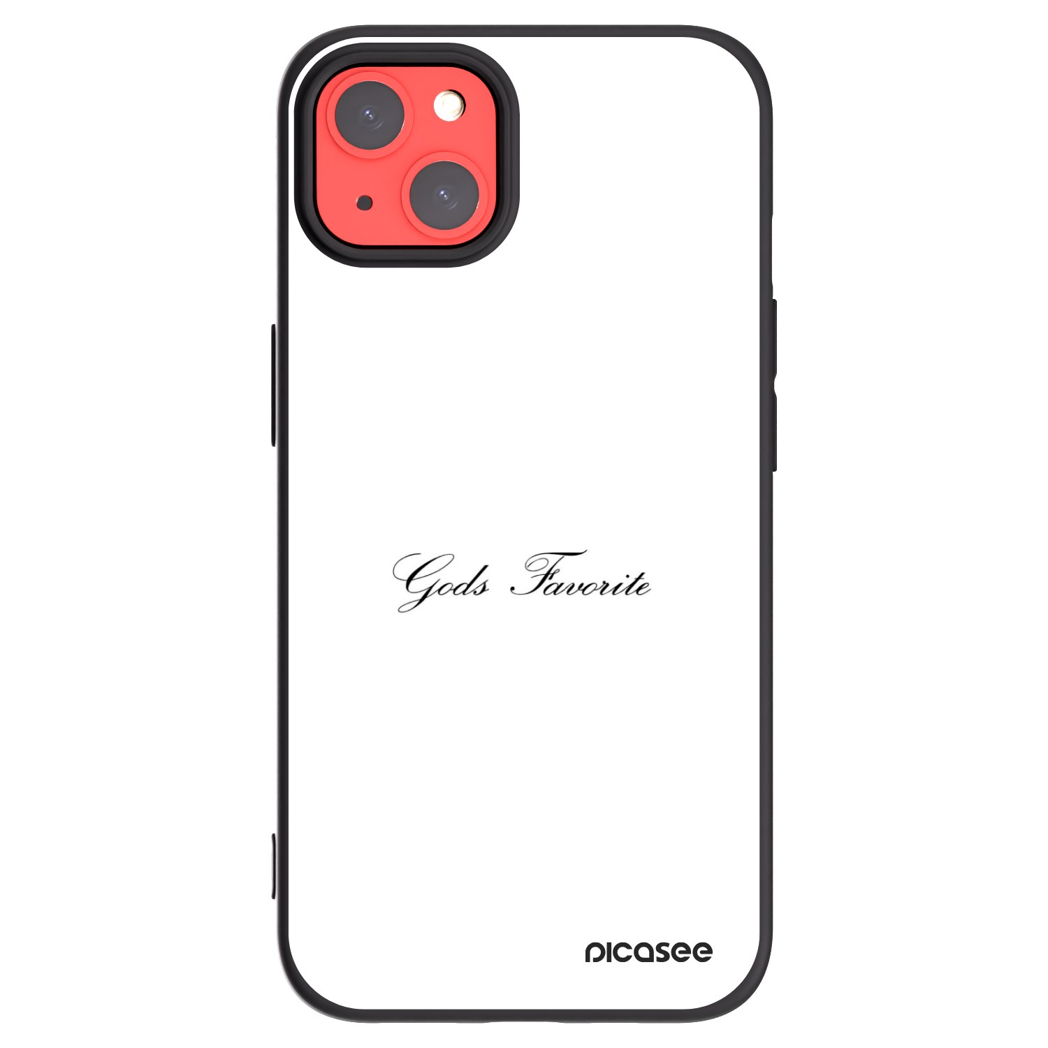 Picasee crna silikonska maskica za Apple iPhone 13 - Gods Favorite